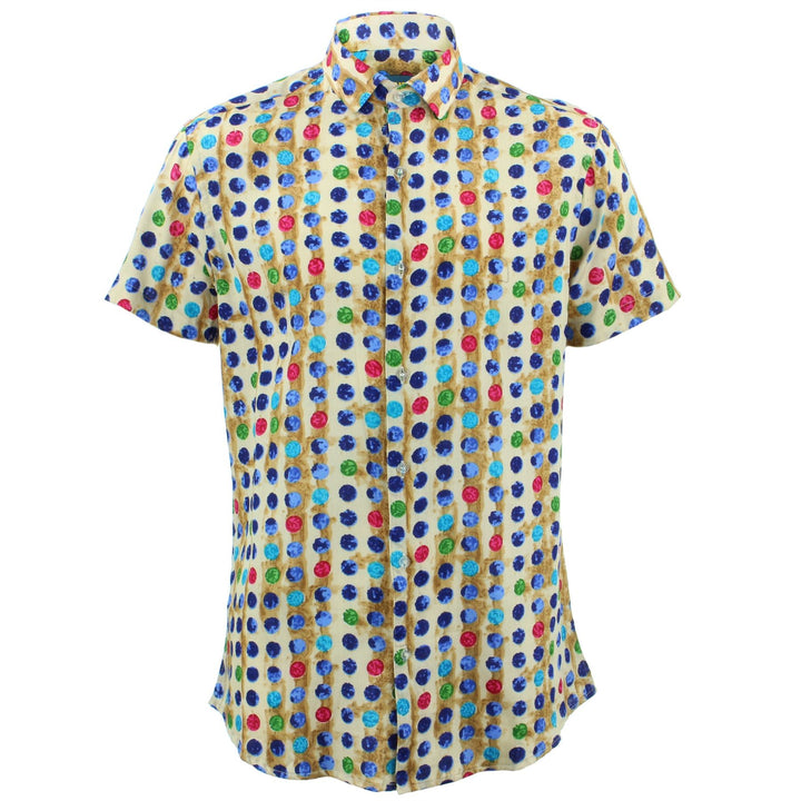 Slim Fit Short Sleeve Shirt - Multi Dotty