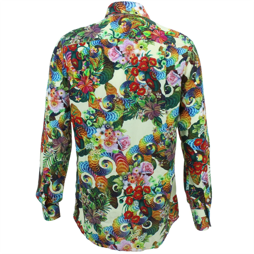 Regular Fit Long Sleeve Shirt - Floral Spiral