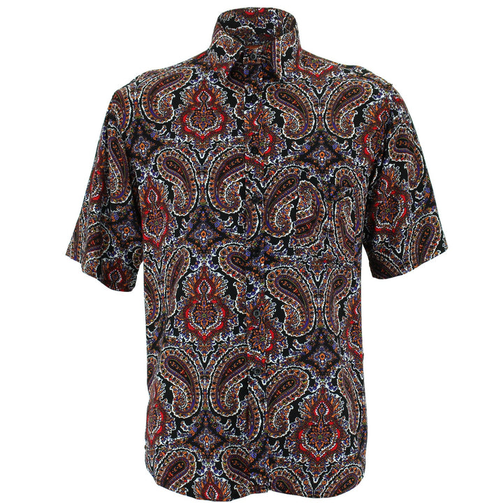 Regular Fit Short Sleeve Shirt - Paisley