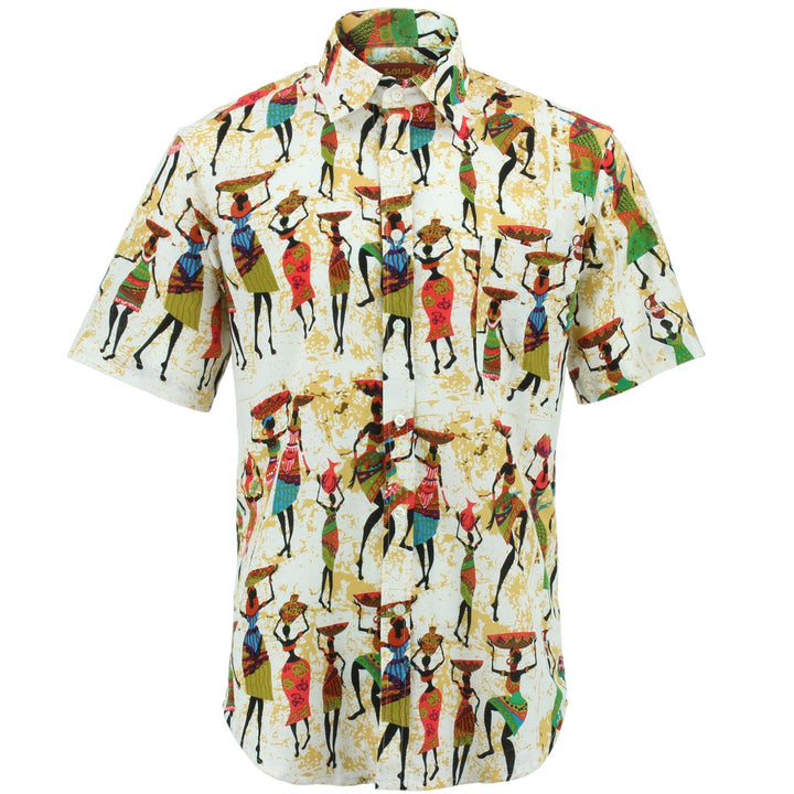 Regular Fit Short Sleeve Shirt - Head-carrying