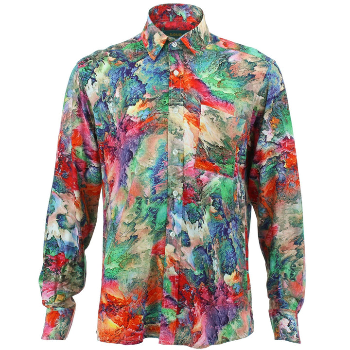 Regular Fit Long Sleeve Shirt - Volcano