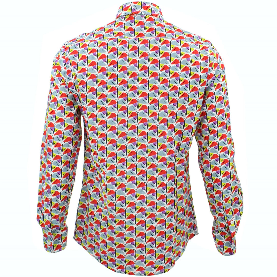 Tailored Fit Long Sleeve Shirt - Butterflies