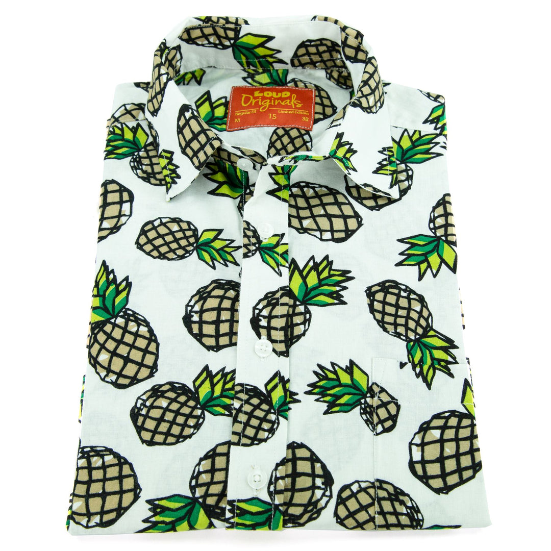 Regular Fit Short Sleeve Shirt - Pineapples