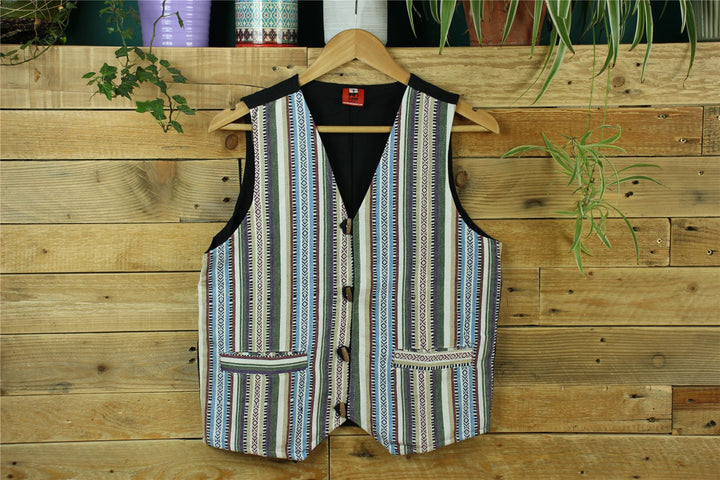 Cotton Canvas Waistcoat - Beach