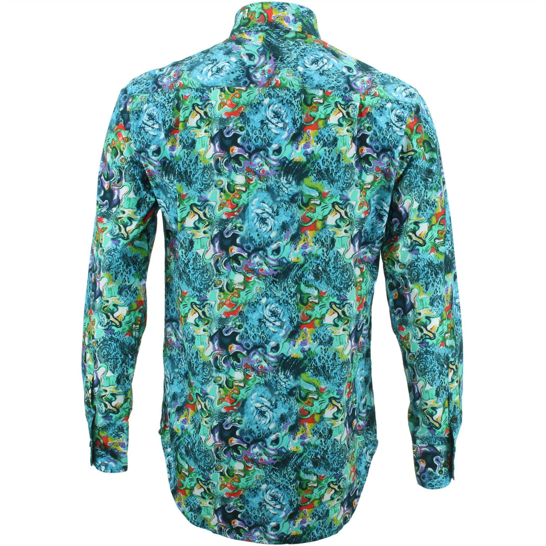 Regular Fit Long Sleeve Shirt - Watercolours