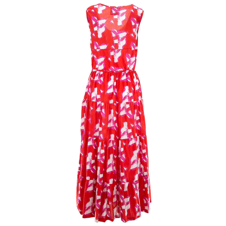 Waisted Maxi Dress - Paintbrush