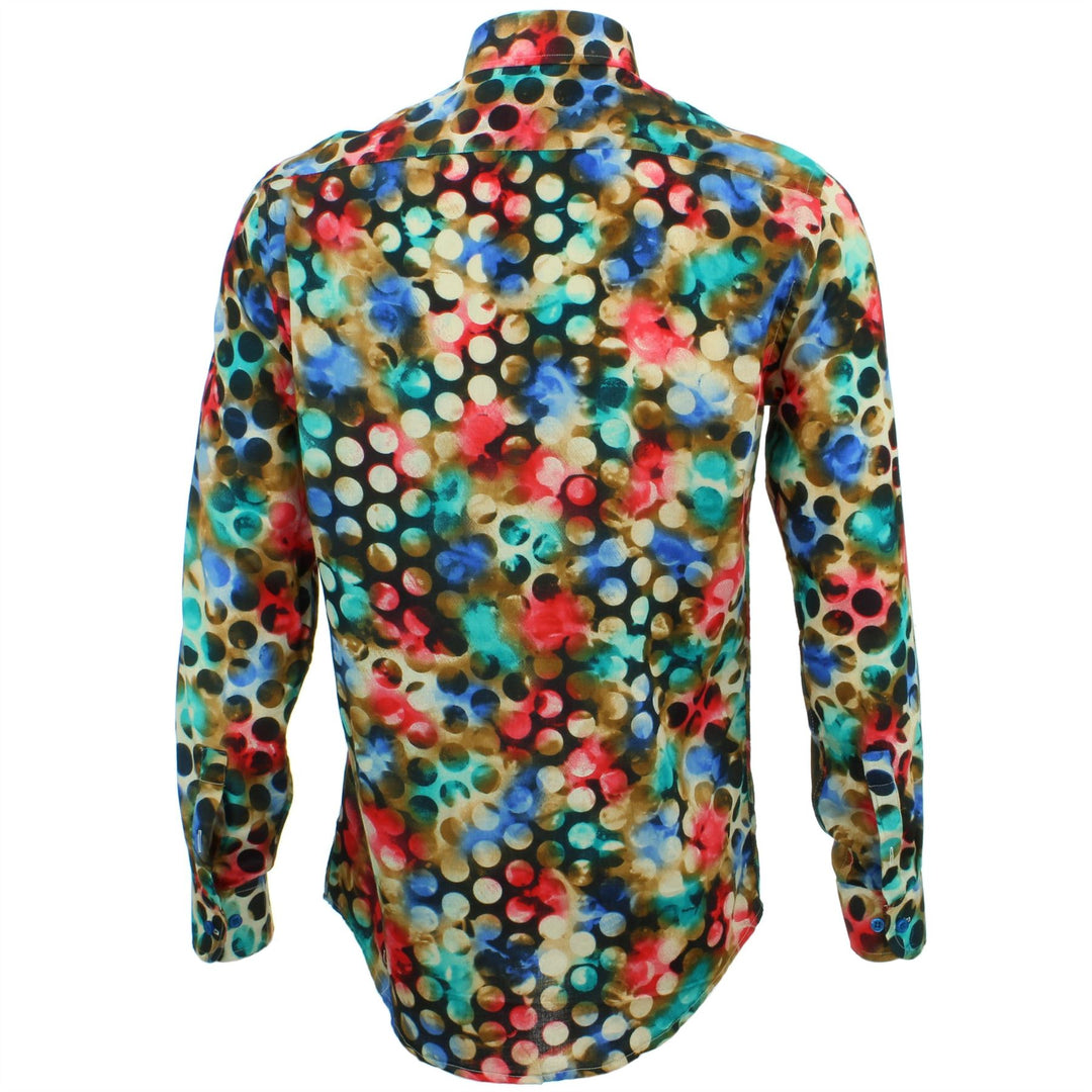 Tailored Fit Long Sleeve Shirt - Nebula Dots