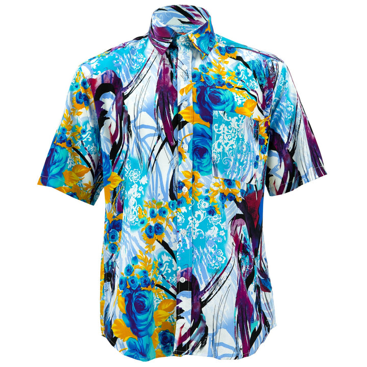 Regular Fit Short Sleeve Shirt - Psychedelic Rose