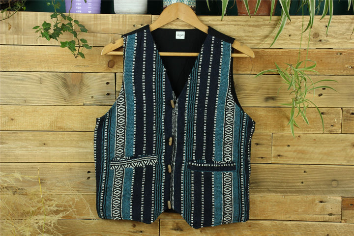 Cotton Canvas Waistcoat - Blue