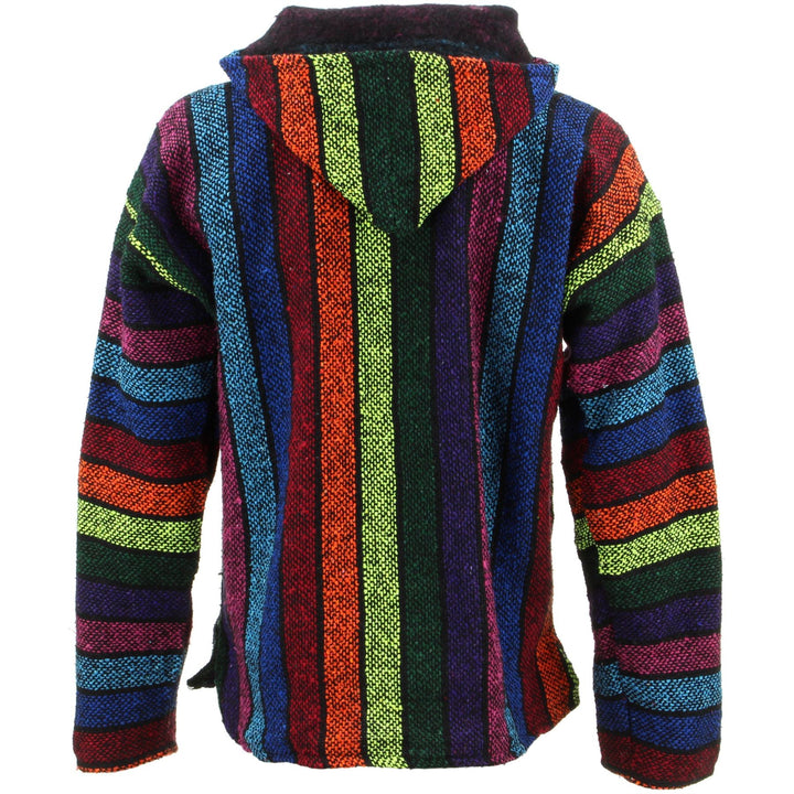 Mexican Baja Jerga Hoody - Rainbow