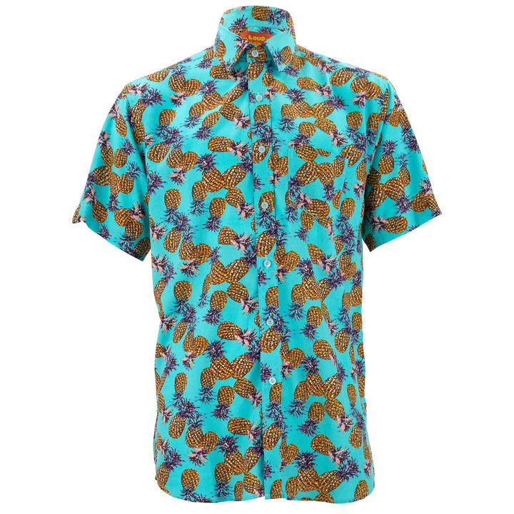 Regular Fit Short Sleeve Shirt - Pineapples