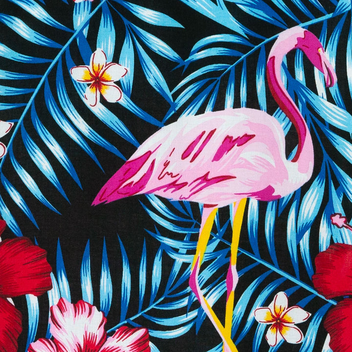 Regular Fit Short Sleeve Shirt - Tropical Flamingo