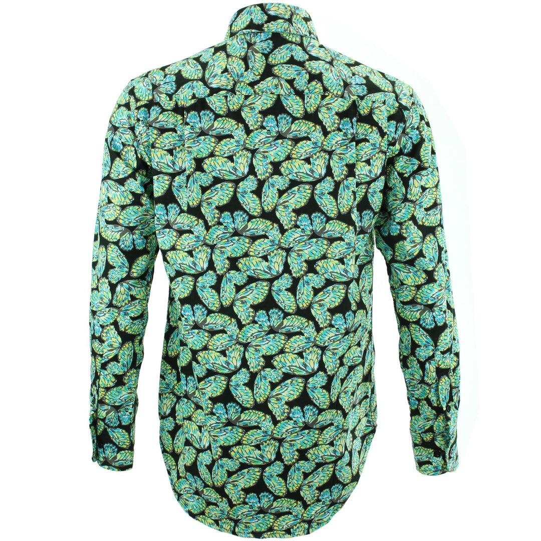 Regular Fit Long Sleeve Shirt - Butterflies