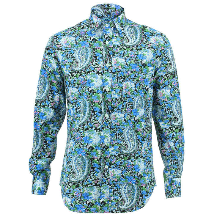 Regular Fit Long Sleeve Shirt - Floral Paisley