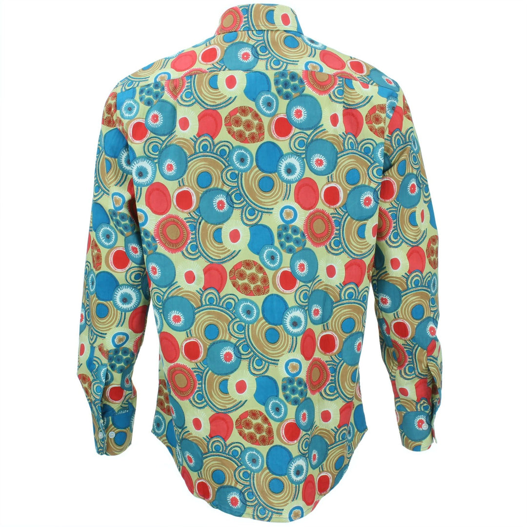 Regular Fit Long Sleeve Shirt - Swirls & Spheres