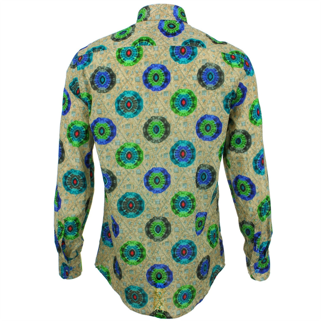 Slim Fit Long Sleeve Shirt - The Eye of the Kaleidoscope