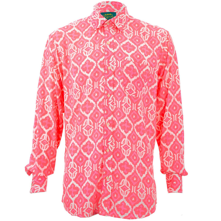 Regular Fit Long Sleeve Shirt - Ikat