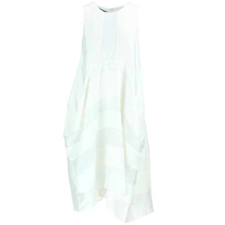 Sleeveless Woven Dress - Off White