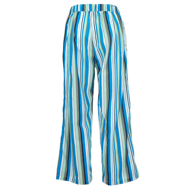 Loose Summer Trousers - Blue Grey Stripe