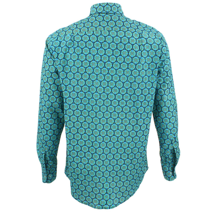 Regular Fit Long Sleeve Shirt - Abstract Fruit Cross Sections