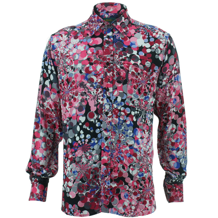 Regular Fit Long Sleeve Shirt - Spiral Bubbles