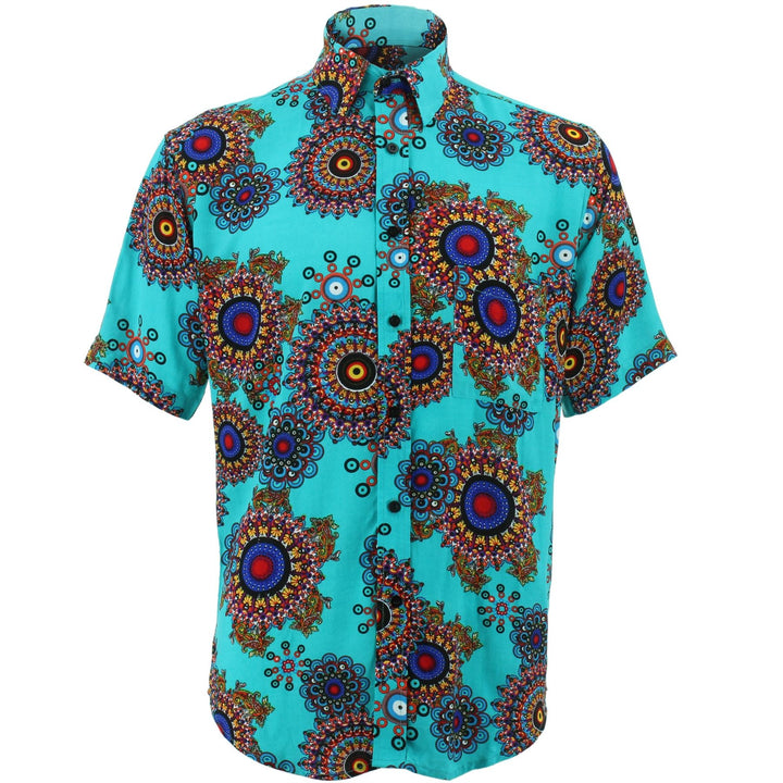 Regular Fit Short Sleeve Shirt - Fractal Suzani