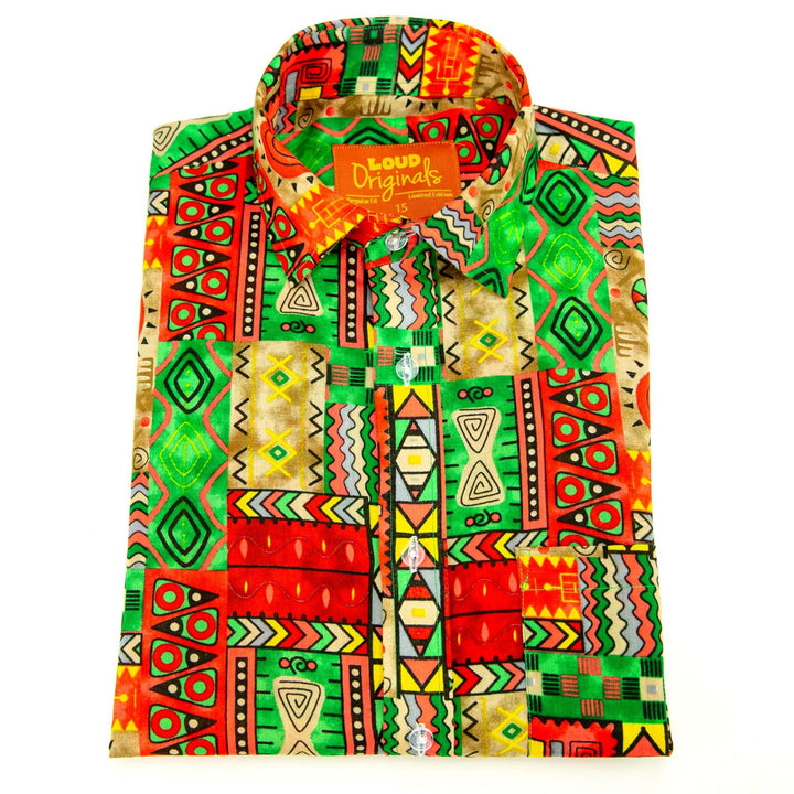 Regular Fit Long Sleeve Shirt - Aztec