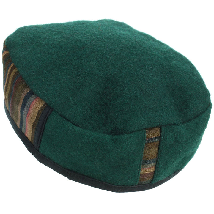 Nepalese Wool Smoking Hat - Green