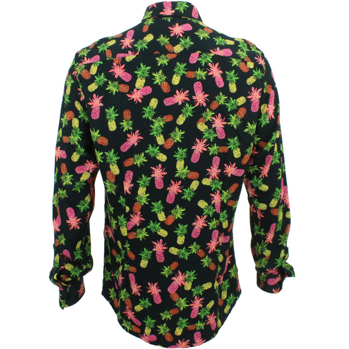 Slim Fit Long Sleeve Shirt - Pineapples