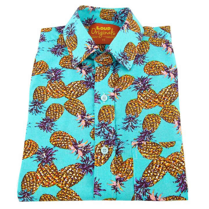 Regular Fit Short Sleeve Shirt - Pineapples