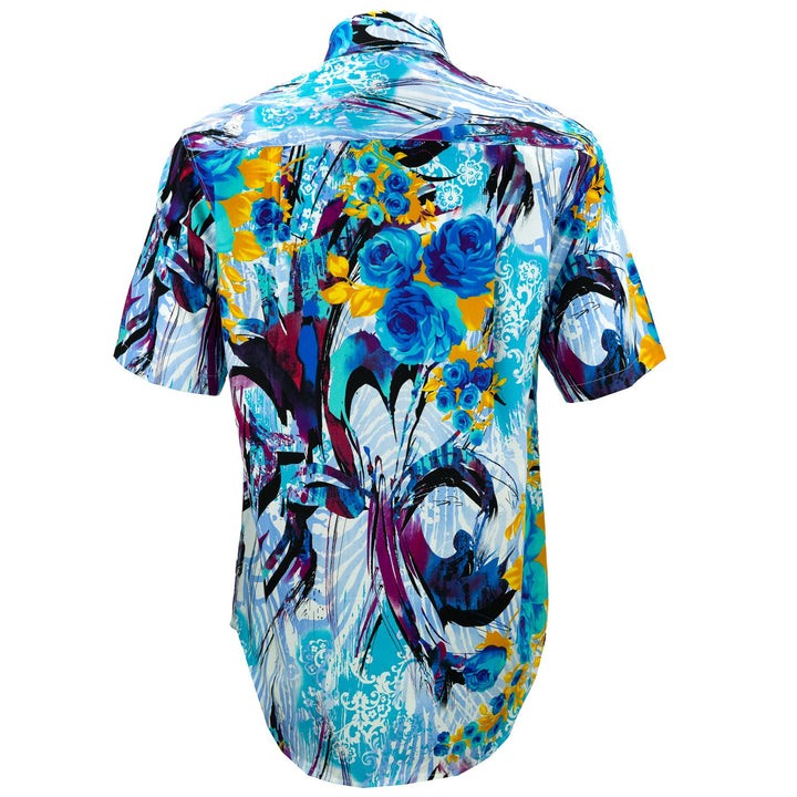 Regular Fit Short Sleeve Shirt - Psychedelic Rose