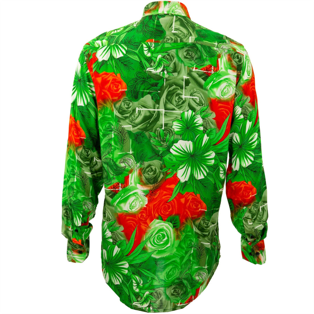 Regular Fit Long Sleeve Shirt - Roses