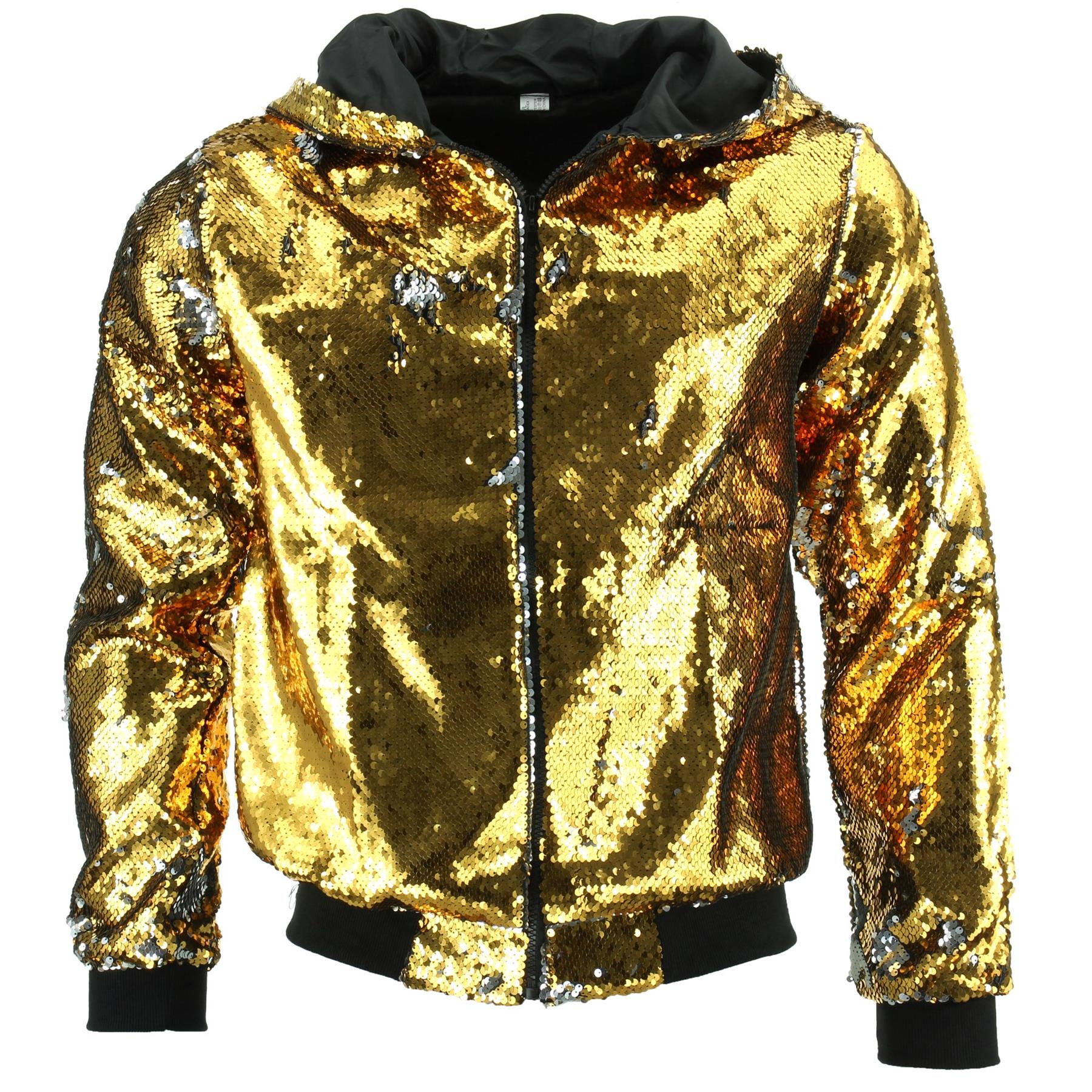 Gold sequin hoodie best sale