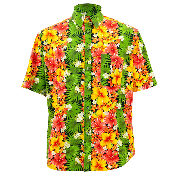 Regular Fit Short Sleeve Shirt - Tropical Hibiscus