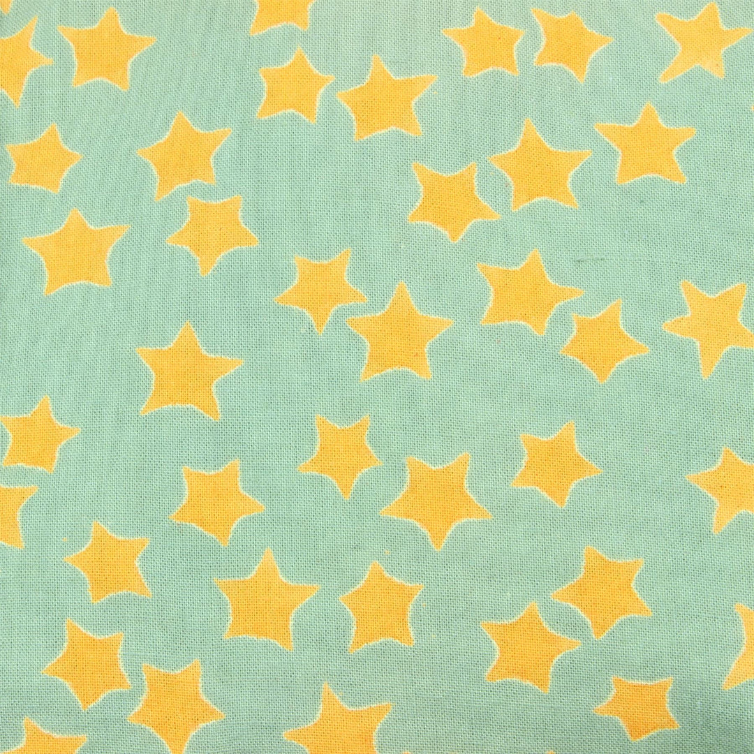 Regular Fit Long Sleeve Shirt - Green with Yellow Stars