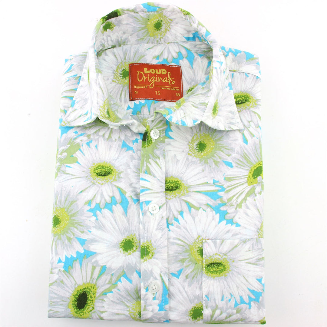 Regular Fit Short Sleeve Shirt - Daisies