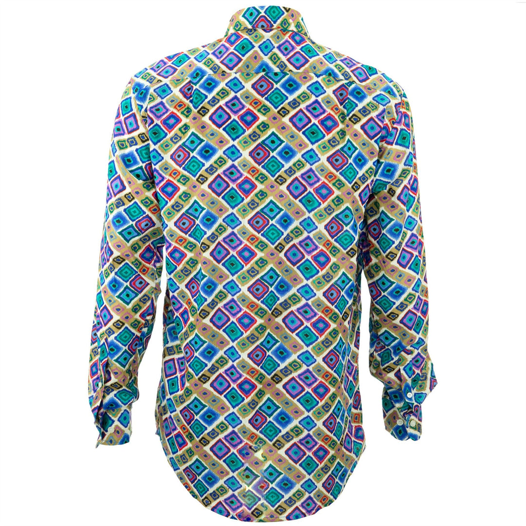 Regular Fit Long Sleeve Shirt - Squares