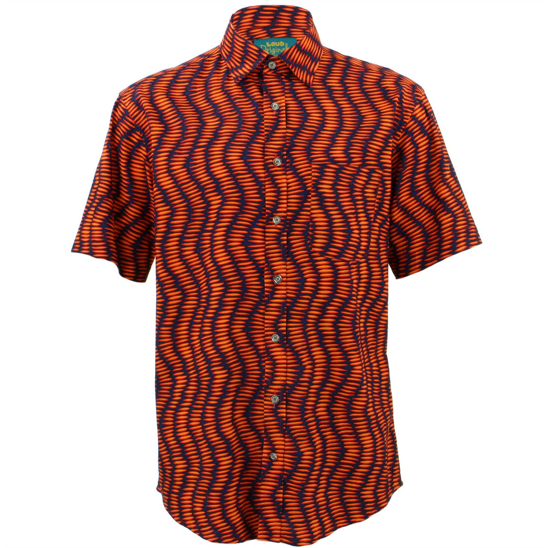 Regular Fit Short Sleeve Shirt - Chevron Elipse