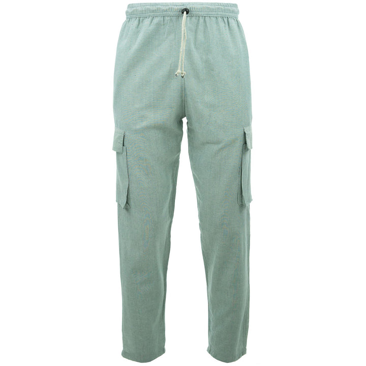 Cotton Combat Trousers Pant - Grey