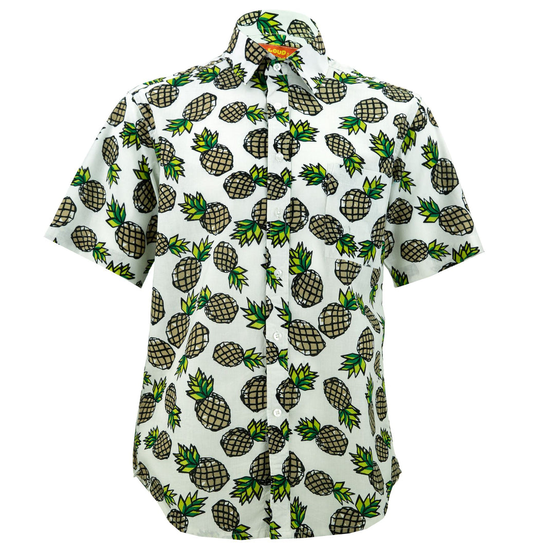 Regular Fit Short Sleeve Shirt - Pineapples