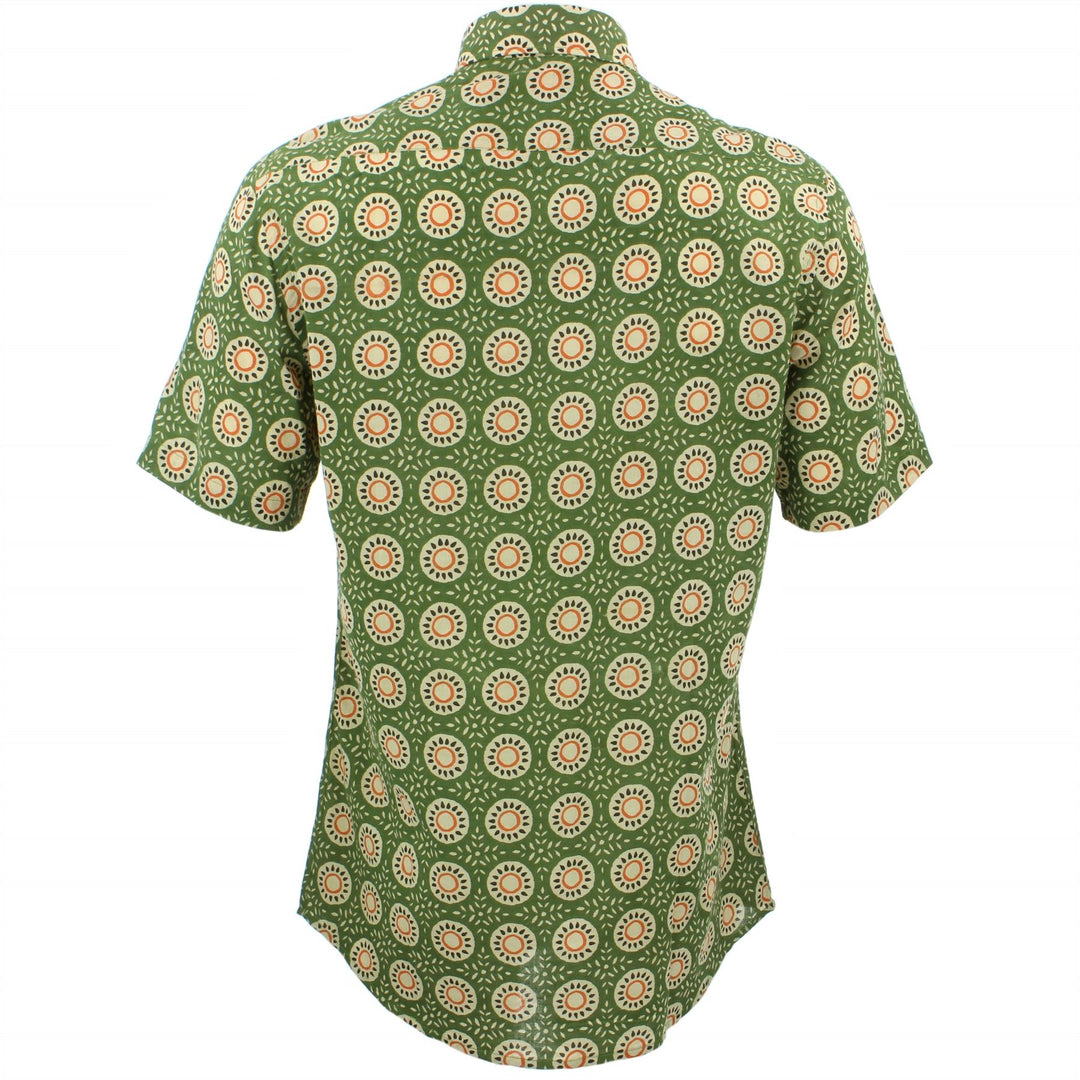 Tailored Fit Short Sleeve Shirt - Sun Tile