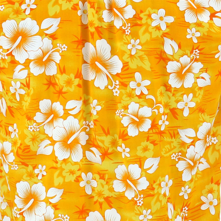 Short Sleeve Hawaiian Shirt - Yellow