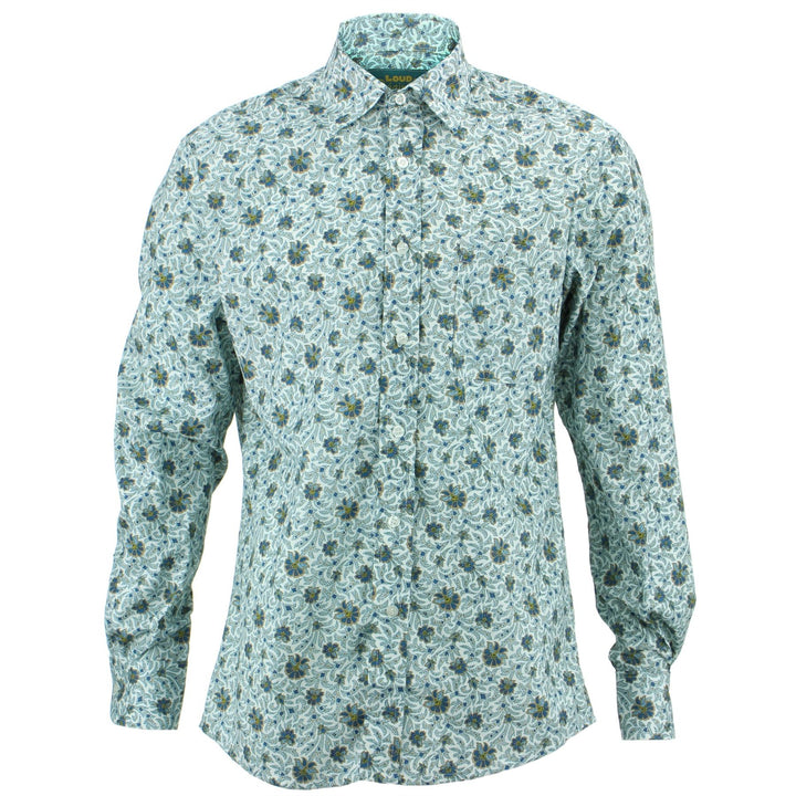 Regular Fit Long Sleeve Shirt - Jacobean Floral