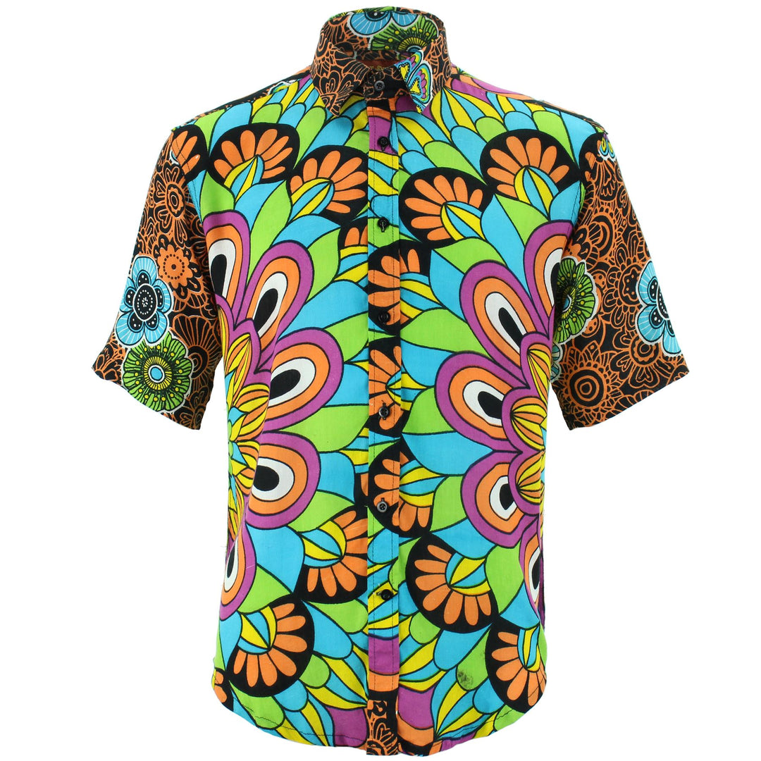 Regular Fit Short Sleeve Shirt - Carnival Mandala