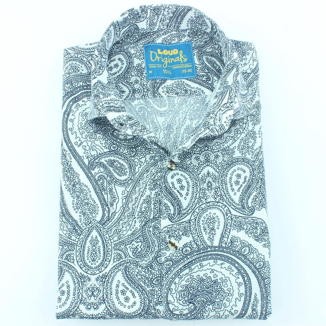 Slim Fit Long Sleeve Shirt - Paisley