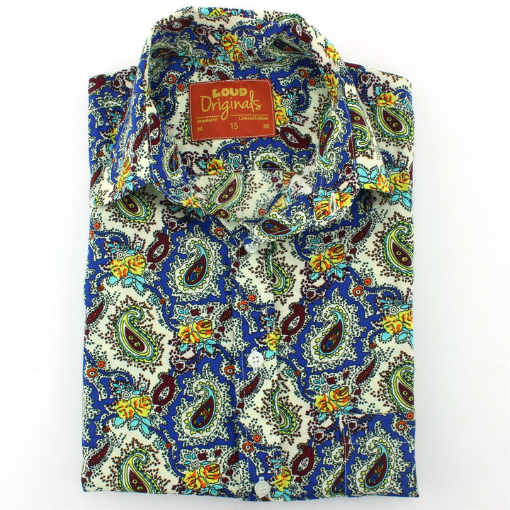 Regular Fit Short Sleeve Shirt - Paisley