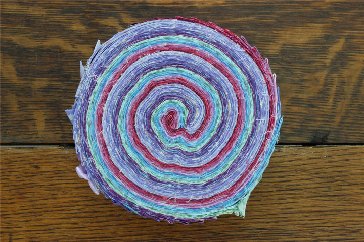 Jelly Roll - 40 Strips of 2.5" x 37" Cotton Batik