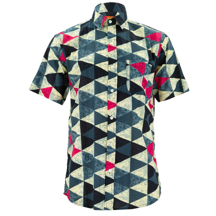 Regular Fit Short Sleeve Shirt - Triangles