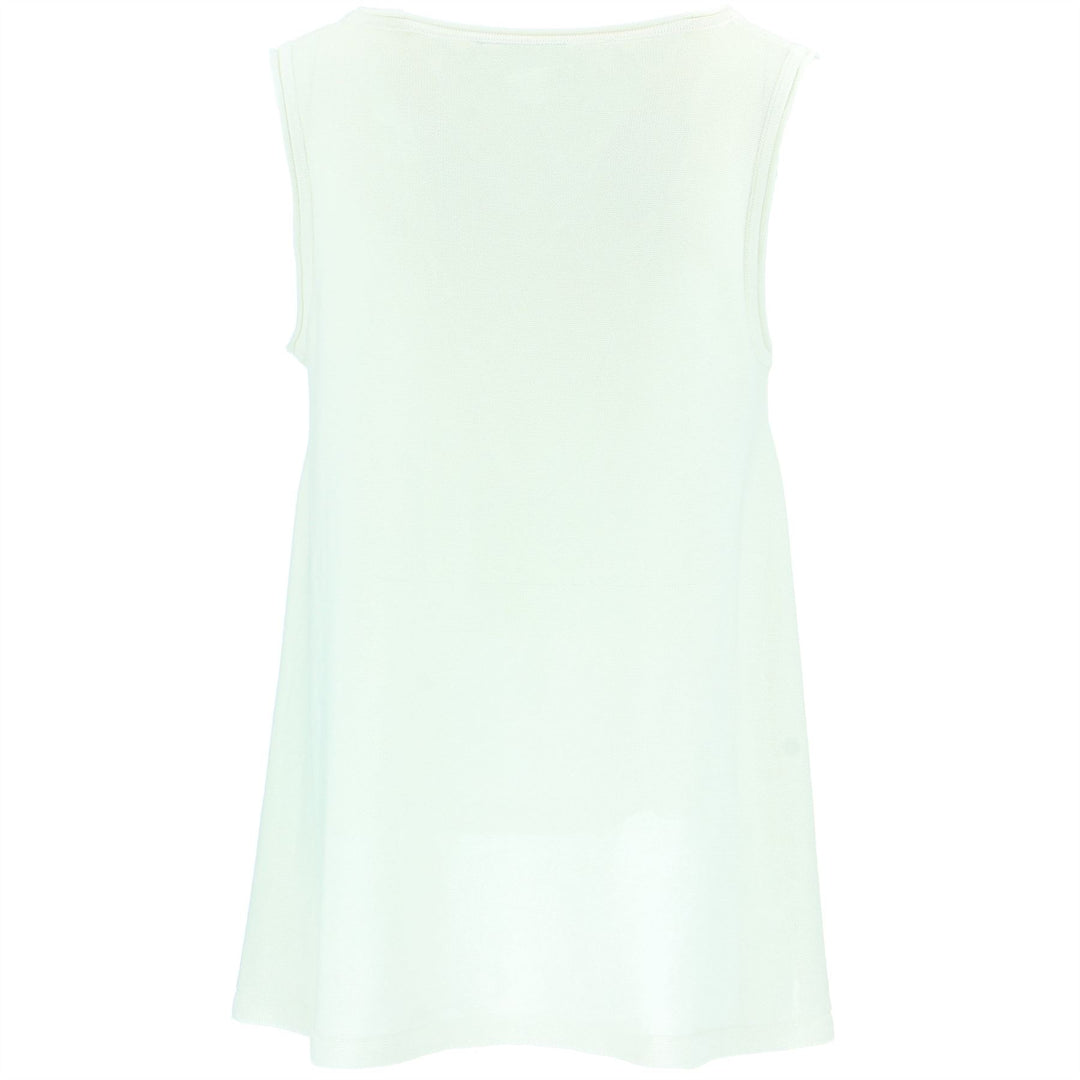 Sleeveless Knitted Top - Off White