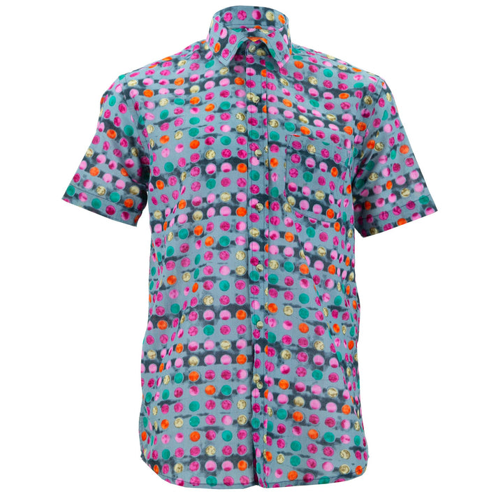 Regular Fit Short Sleeve Shirt - Spotty